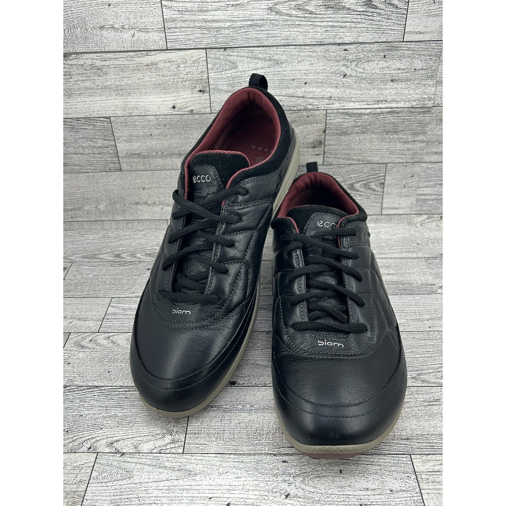 ECCO Biom Shoes Womens Size 39 Black Leather Low Top Athletic‎ Comfort Walking